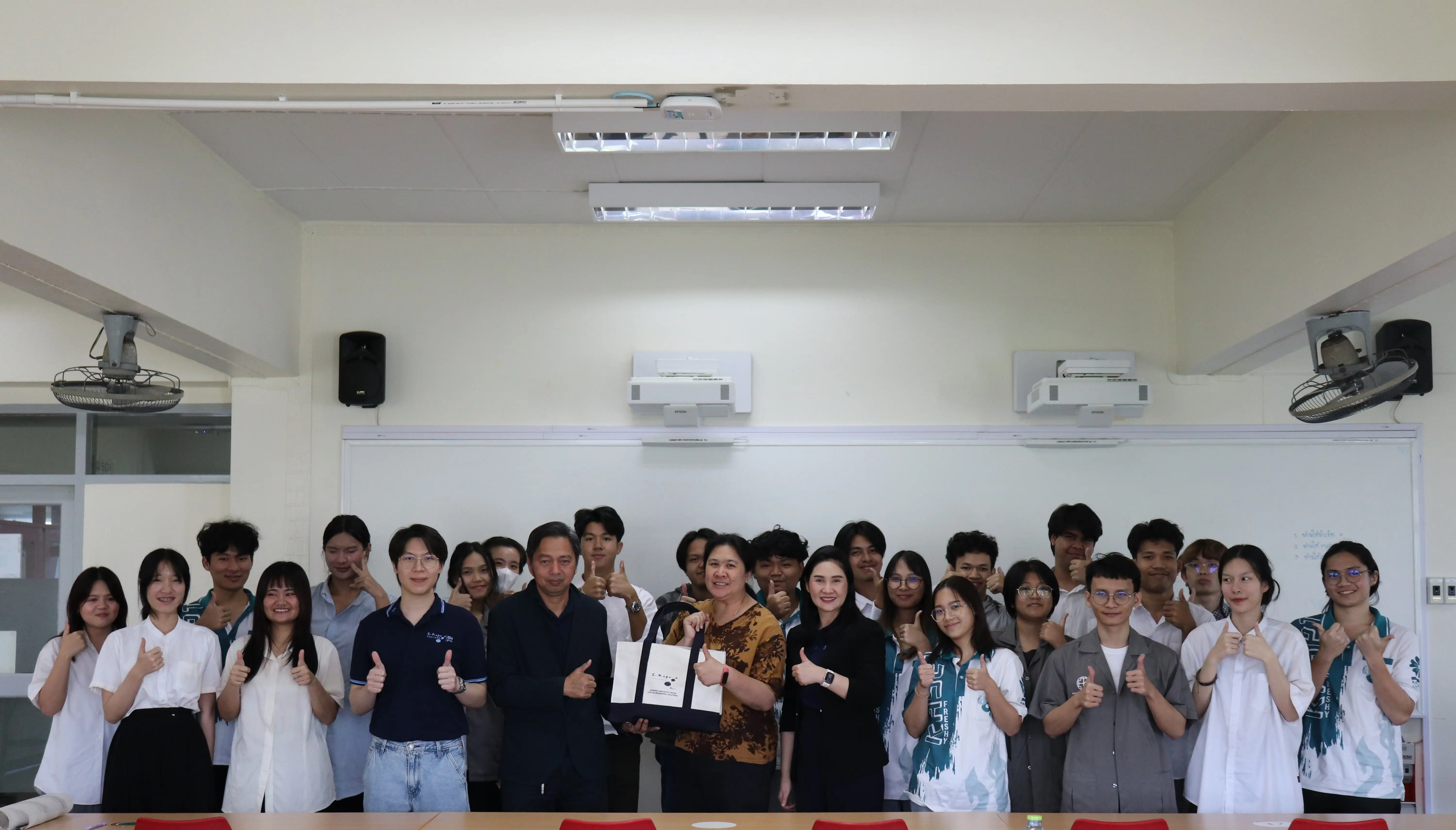 S.Napa contributes to society by sharing knowledge as a guest speaker with students at Kasetsart University